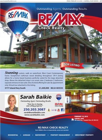 Real Estate Guide - Feb. 19/16 Remax Check Realty by Black Press Media ...