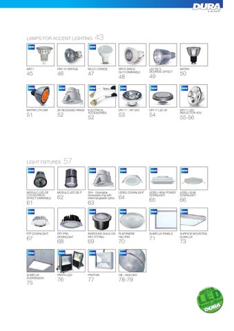 TARGETTI USA DuraLamp LED 灯饰目录 2016 第 7 页