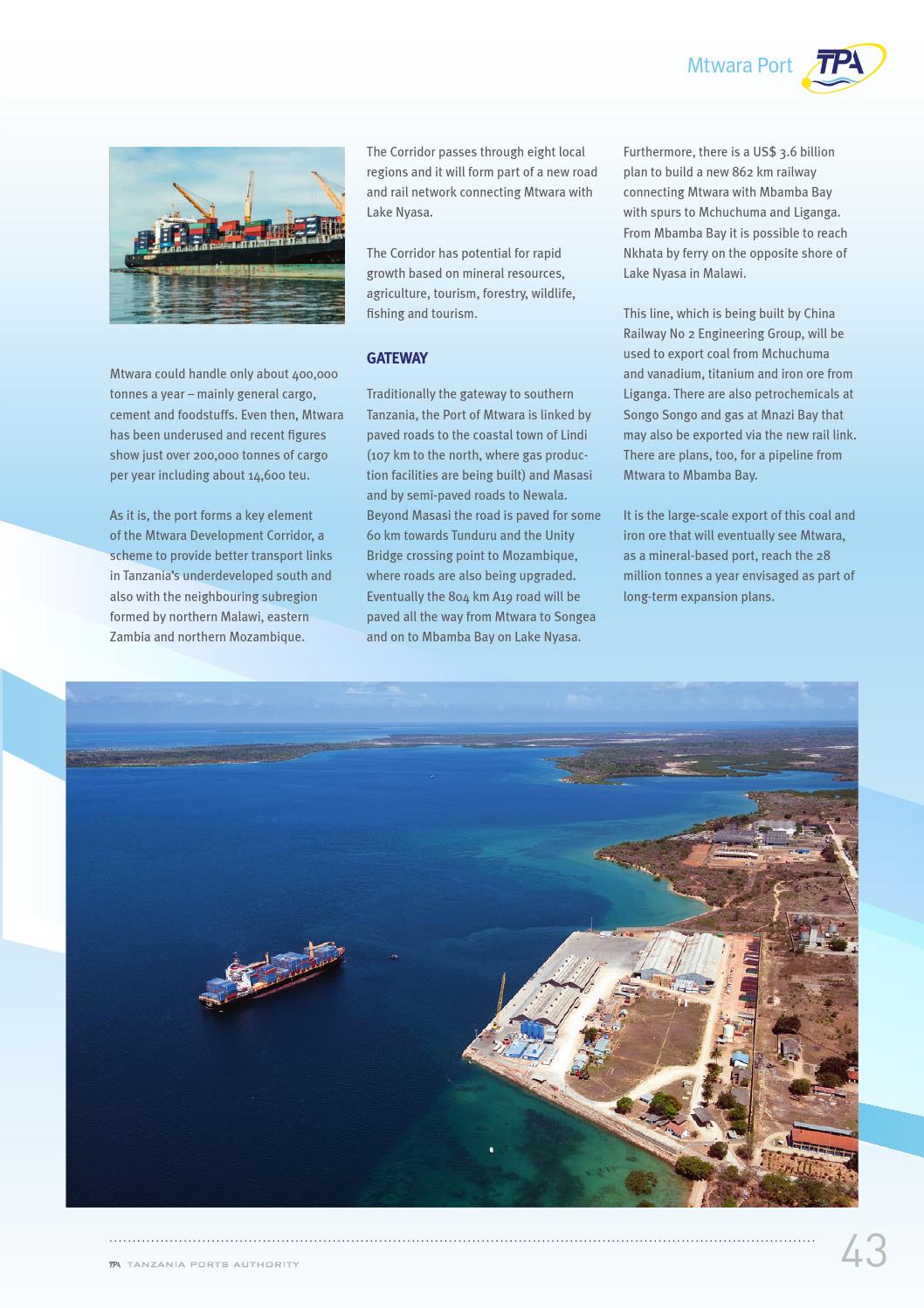 Tanzania Ports Handbook 201617 by Land & Marine Publications Ltd. Issuu