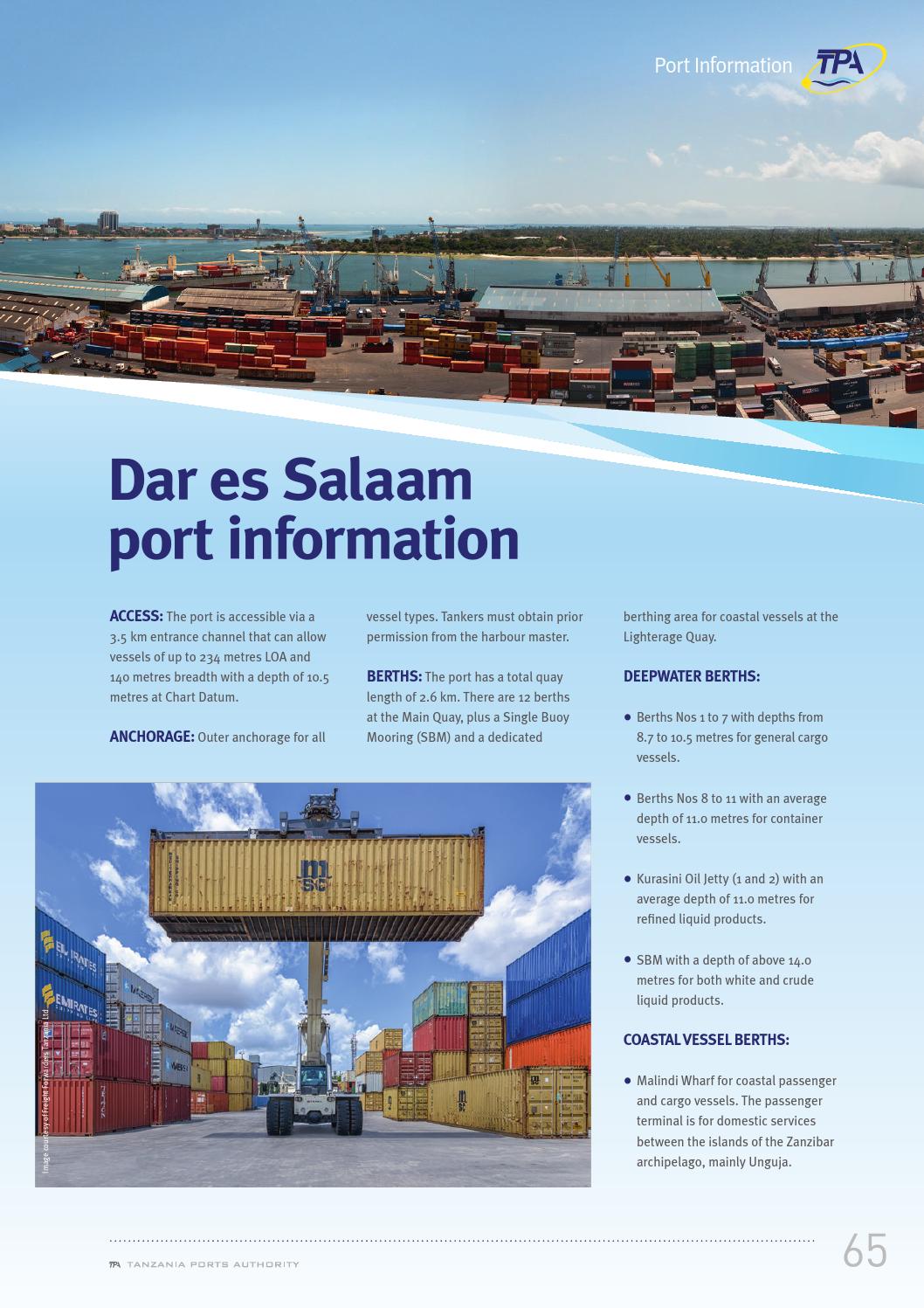 Tanzania Ports Handbook 201617 by Land & Marine Publications Ltd. Issuu