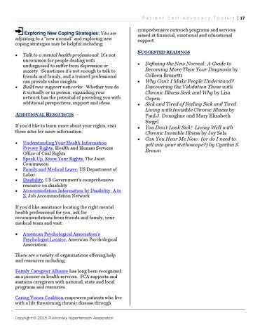 PHA Patient Self-Advocacy Toolkit 第 18 页