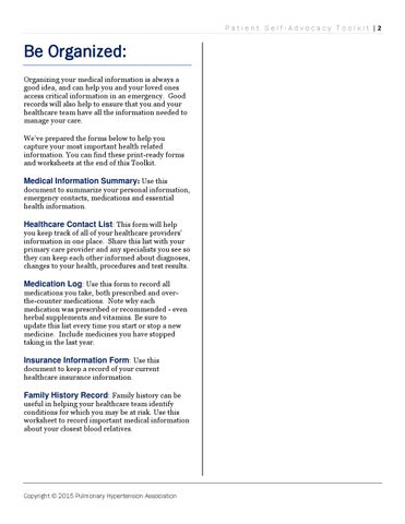 PHA Patient Self-Advocacy Toolkit 第 3 页