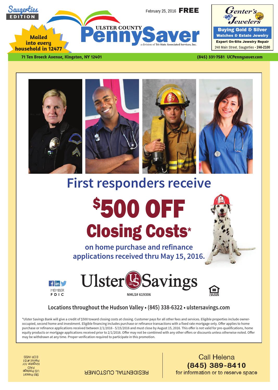 Ulster County PennySaver Saugerties Edition February 25, 2016 by