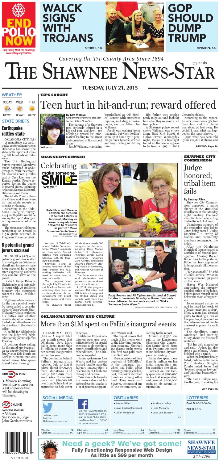 Shawnee NewsStar, July 21, 2015 by Kim Morava Issuu