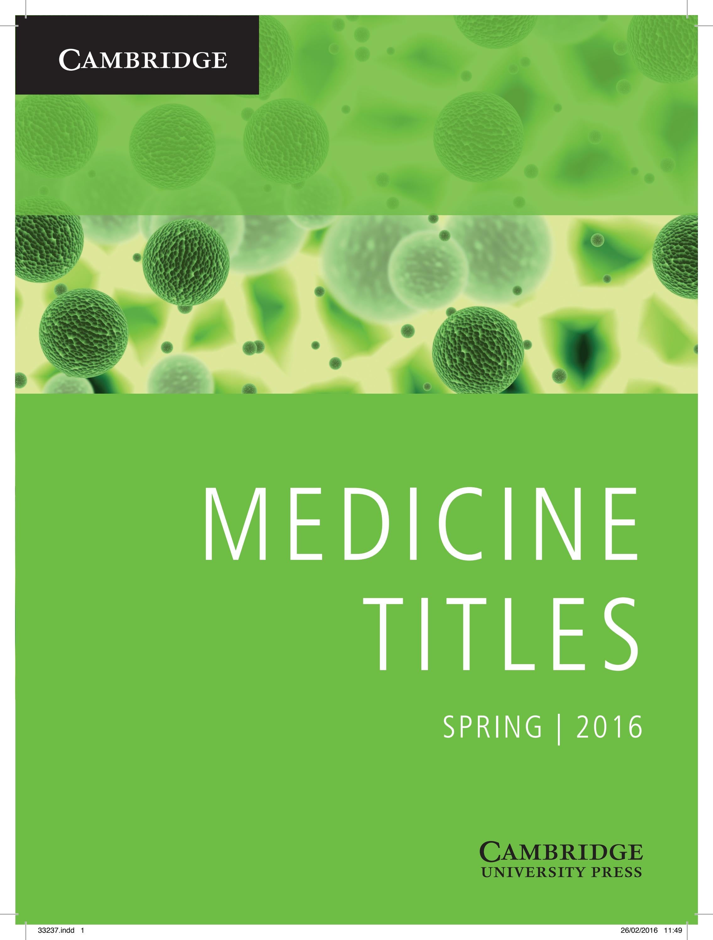 Rights Medicine Titles Spring 2016 by Cambridge University Press Issuu