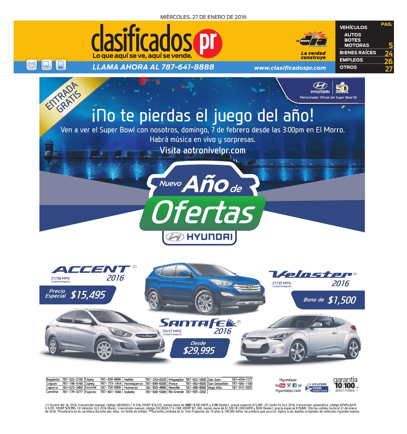 ClasificadosPR 01 27 2016 by Issuu