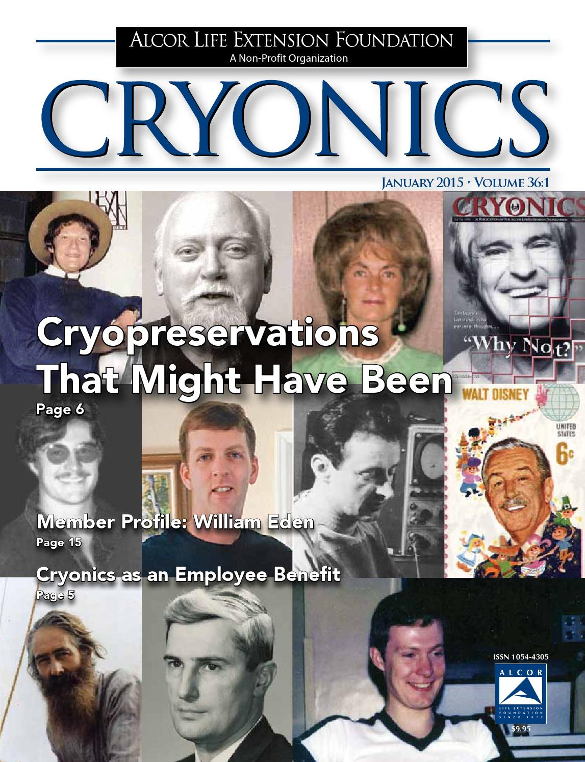 Cryonics January 2015 by Alcor Life Extension Foundation Issuu