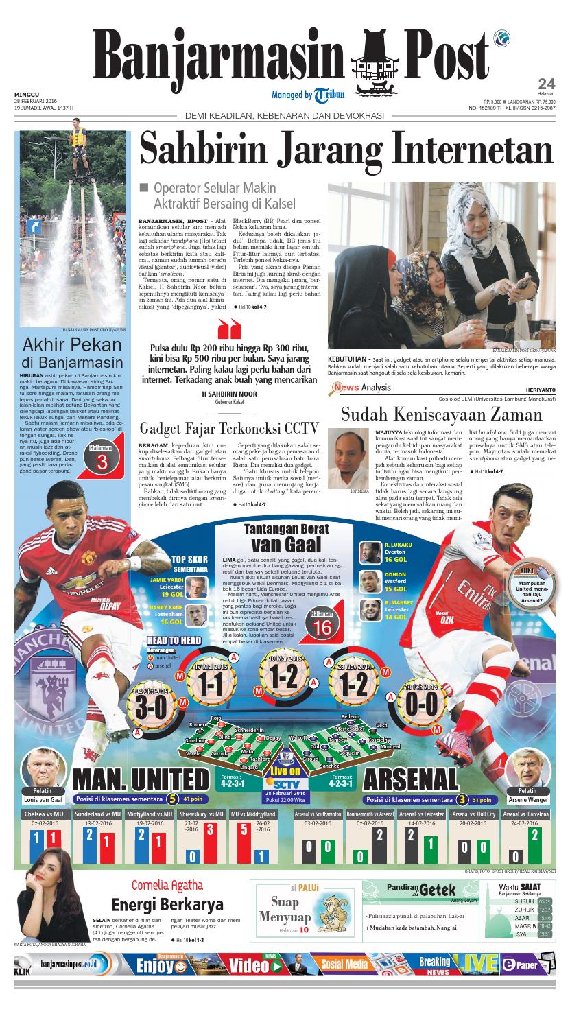 Banjarmasin Post Minggu 28 Februari 2016 By Banjarmasin Post Issuu
