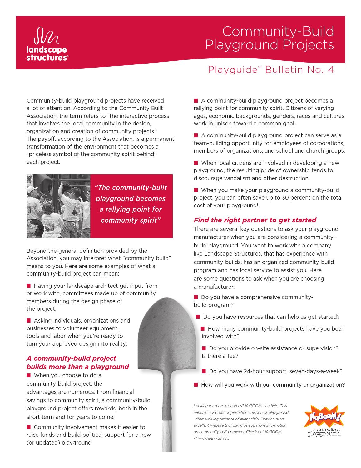 Community Build Playground Projects by Penchura, LLC - Issuu