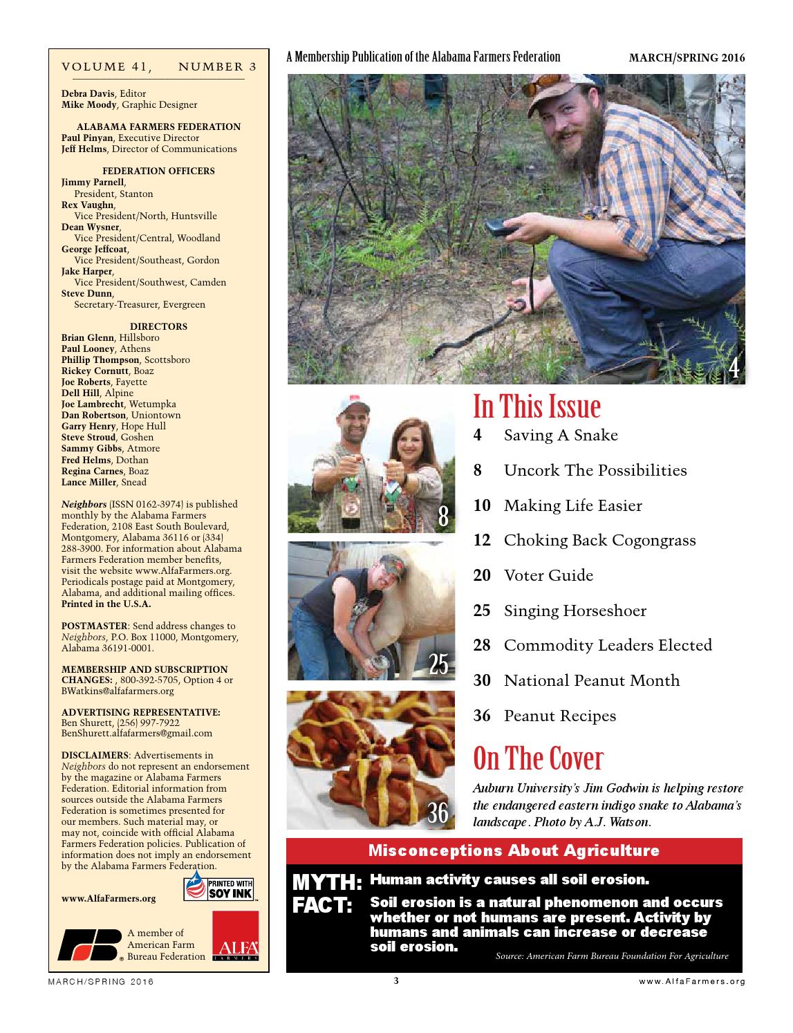Neighbors Magazine, March 2016 by Alabama Farmers Federation - Issuu