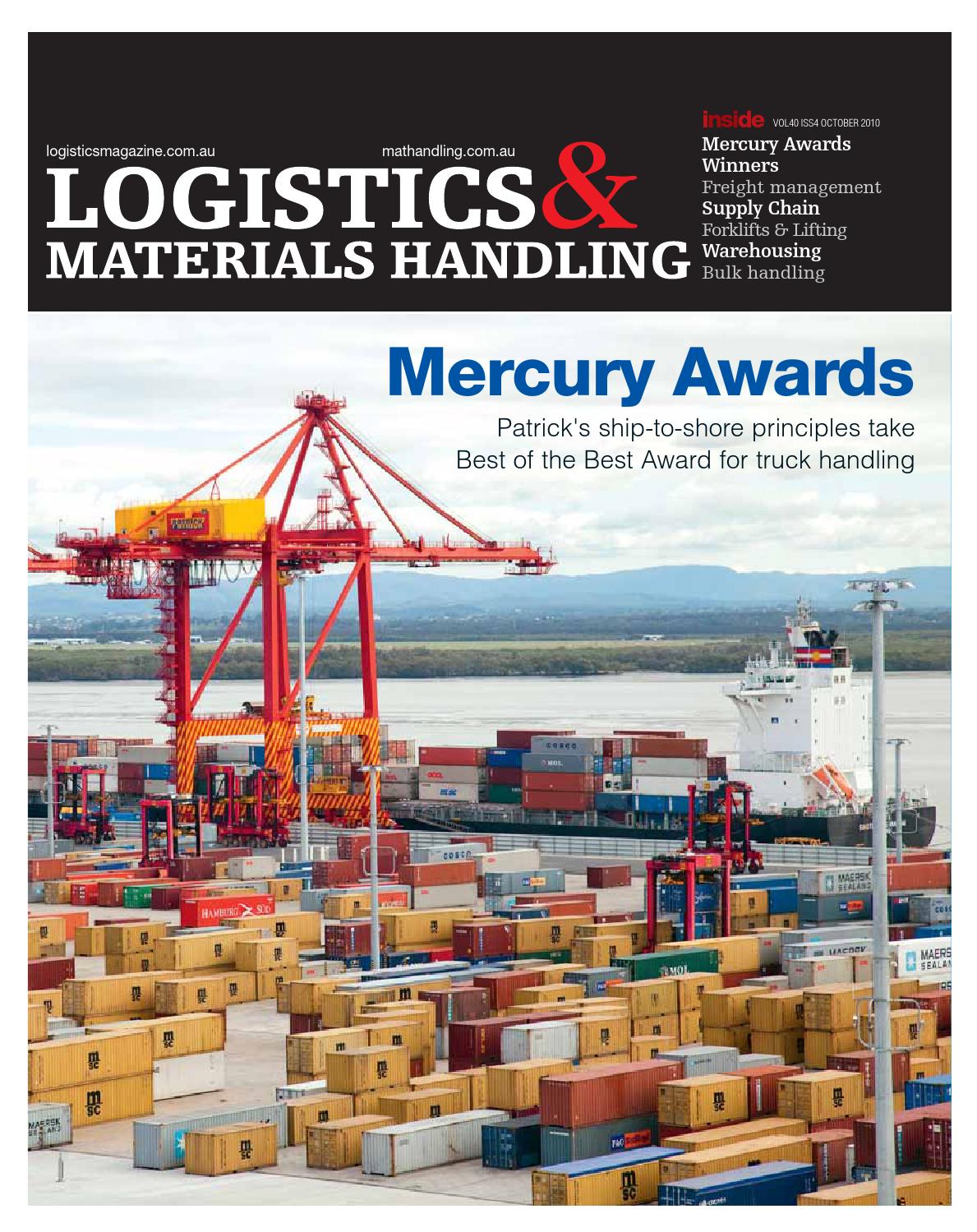 Logistics & Materials Handling October 2010 by Prime Creative Media Issuu