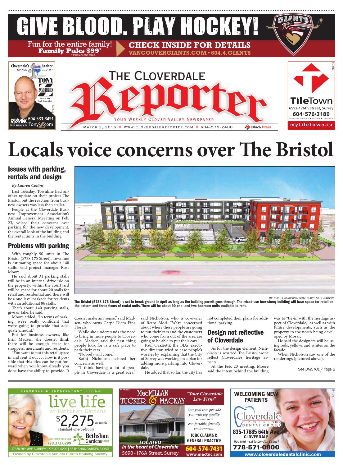 Cloverdale Reporter, March 02, 2016 by Black Press Media Group Issuu