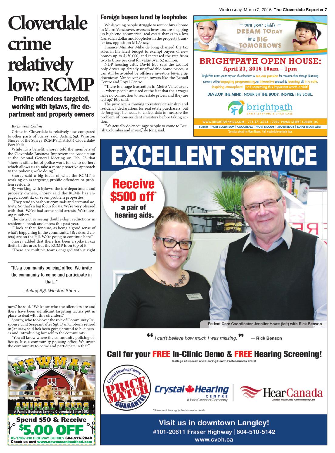 Cloverdale Reporter, March 02, 2016 by Black Press Media Group Issuu