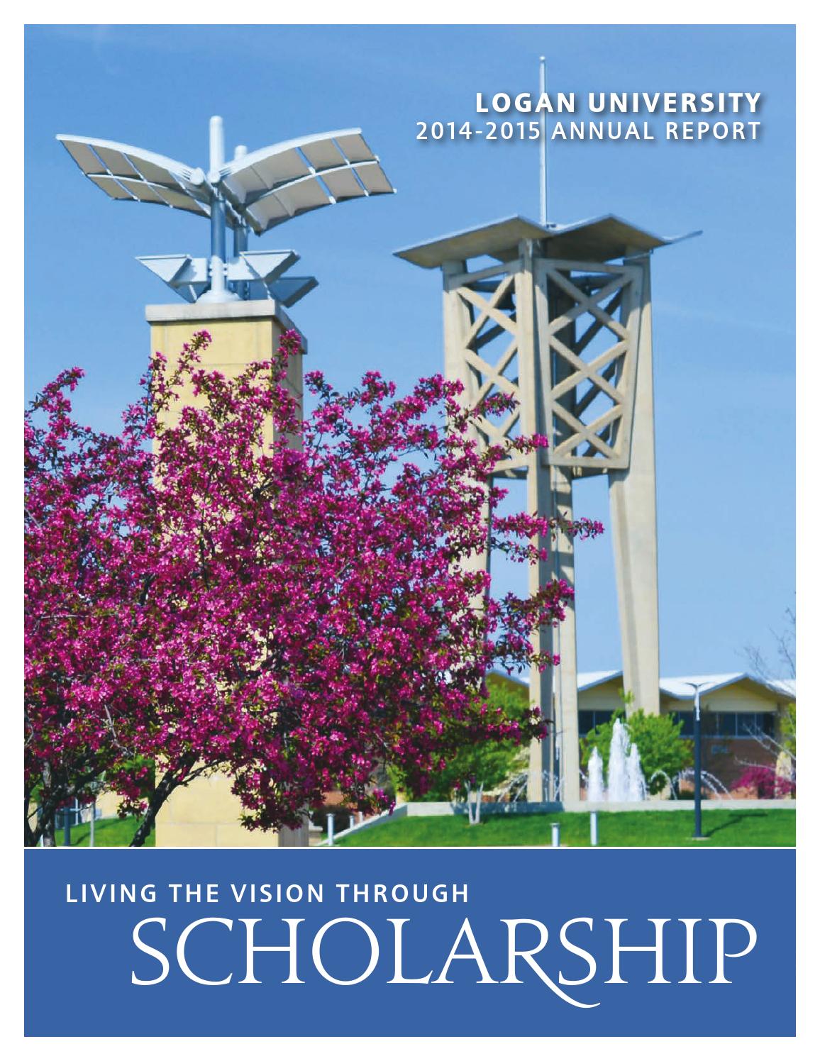 Logan University 201415 Annual Report by Logan University Issuu