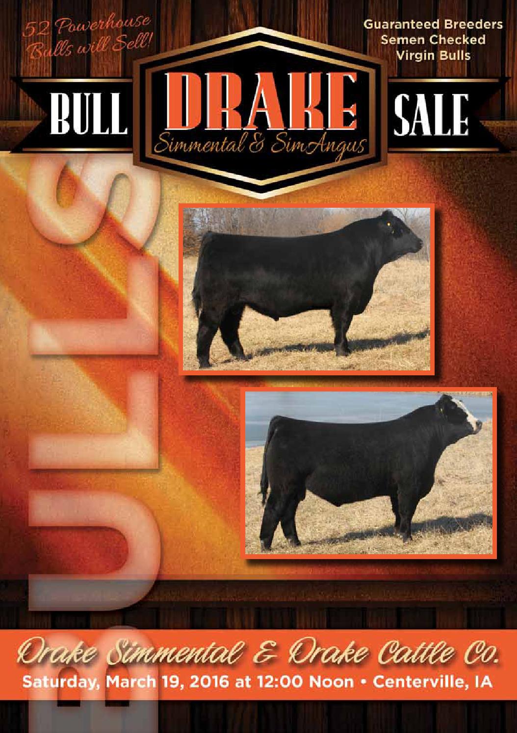 Drake Bull Sale Catalog 2016 by Eberspacher Enterprises Issuu