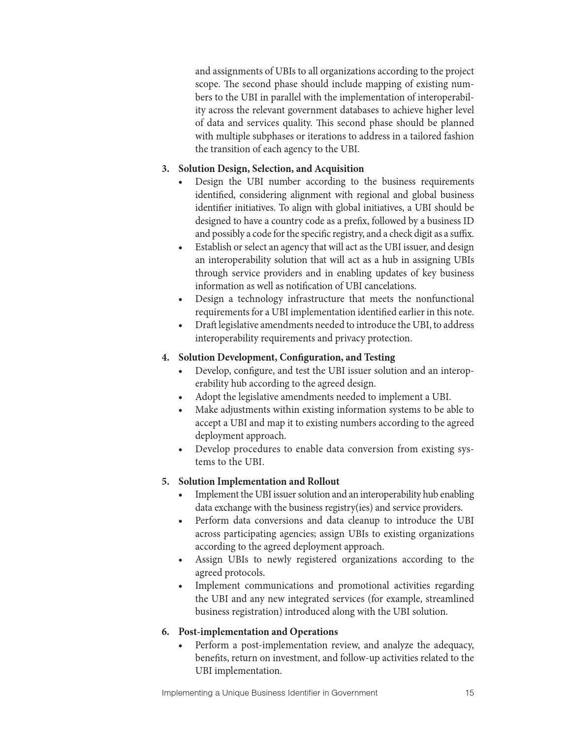 Implementing a Unique Business Identifier in Government by World Bank ...