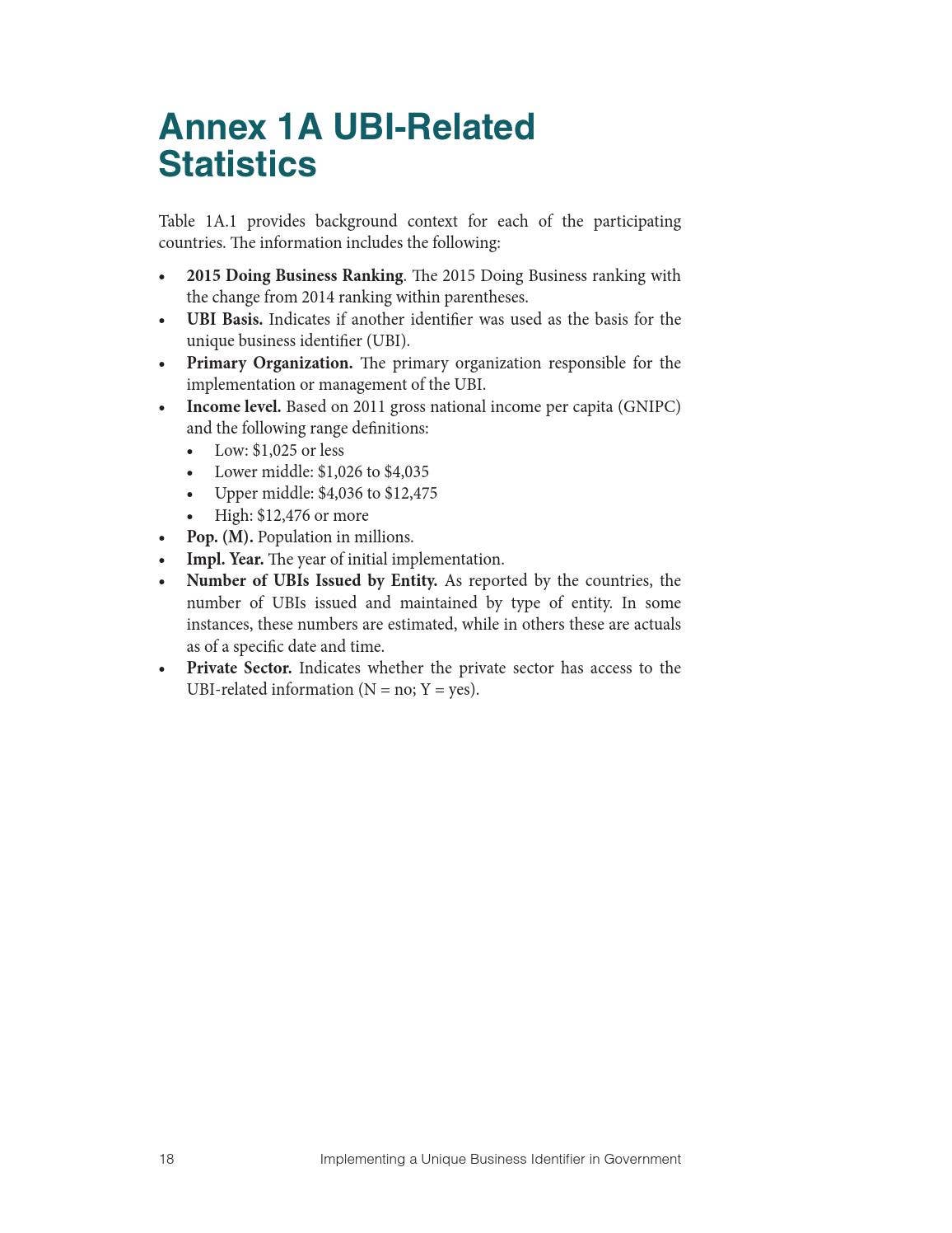 Implementing a Unique Business Identifier in Government by World Bank ...