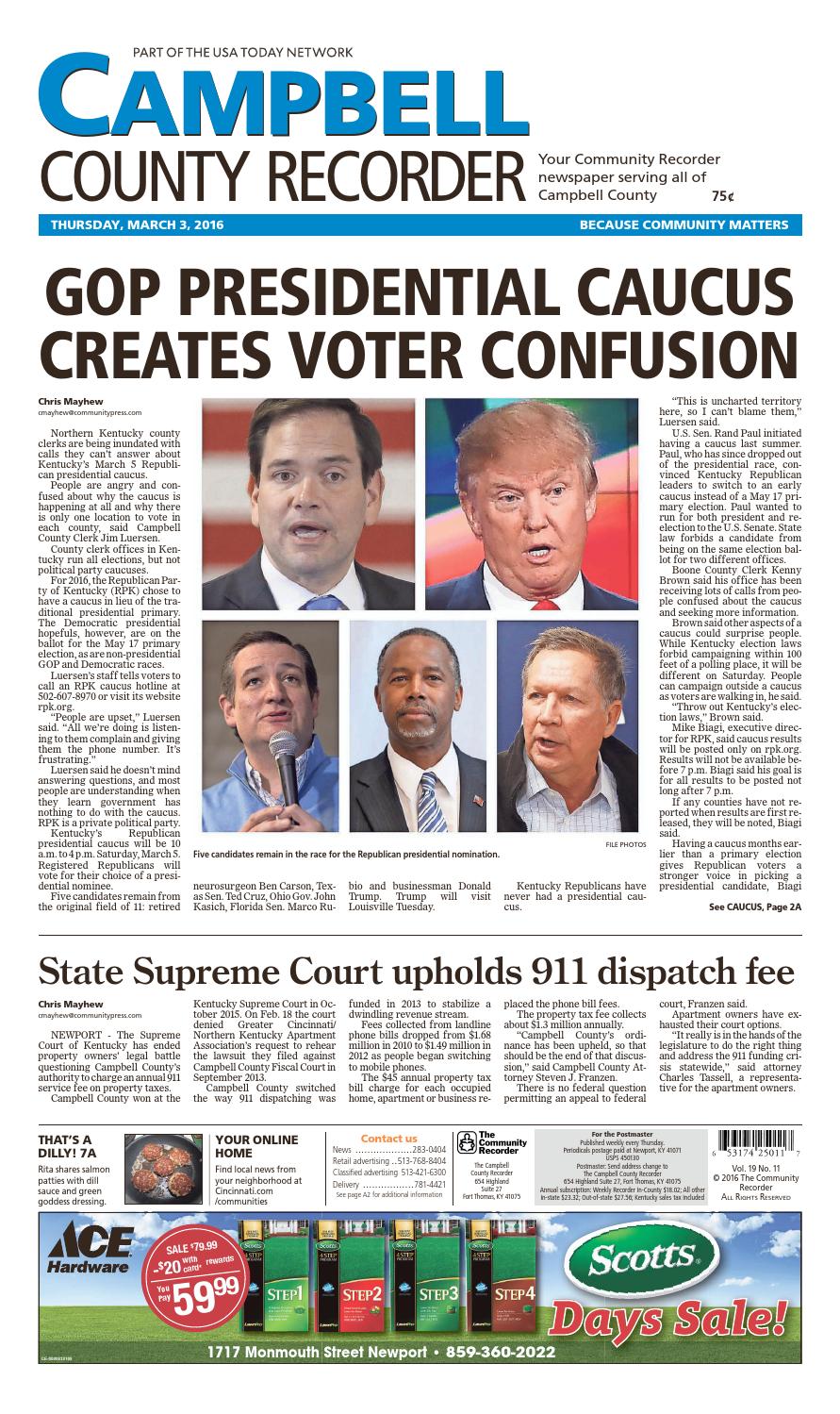 Campbell county recorder 030316 by Enquirer Media Issuu