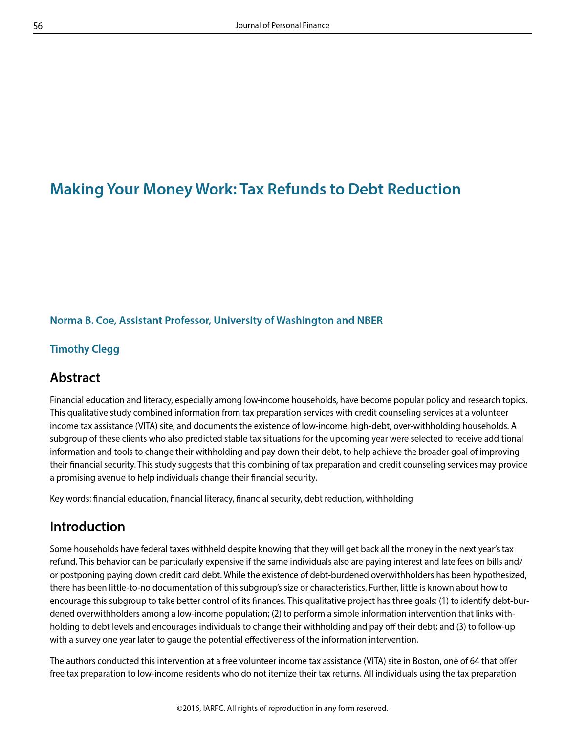 journal of personal finance vol 15 issue 1 by iarfc issuu personal finance forms free
