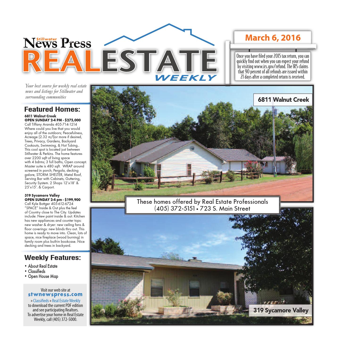 Real Estate Weekly 030616 by Stillwater News Press Issuu