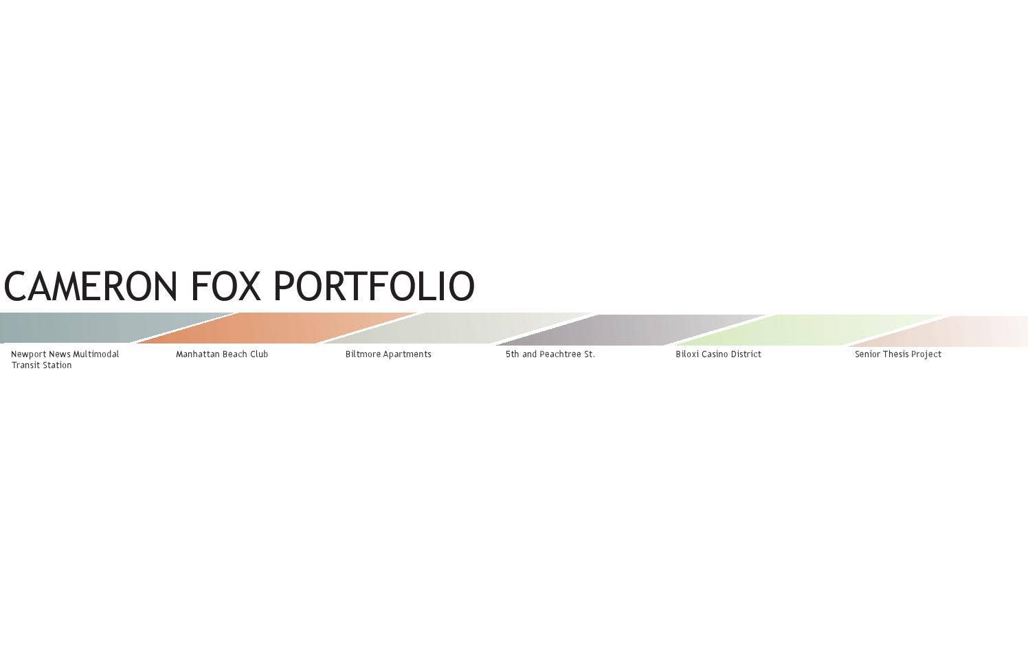 Cameron Fox Portfolio by Cameron Fox Portfolio - Issuu