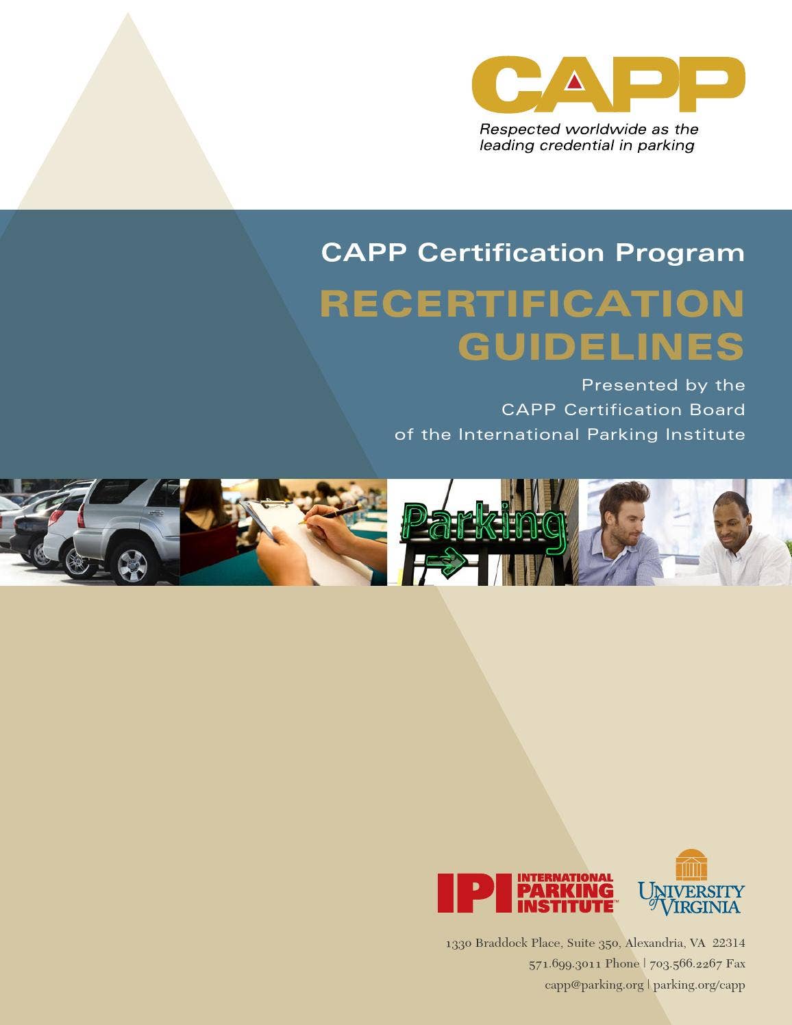 Service Protection Capp CAPP Recertification Guidelines by International Parking & Mobility ...