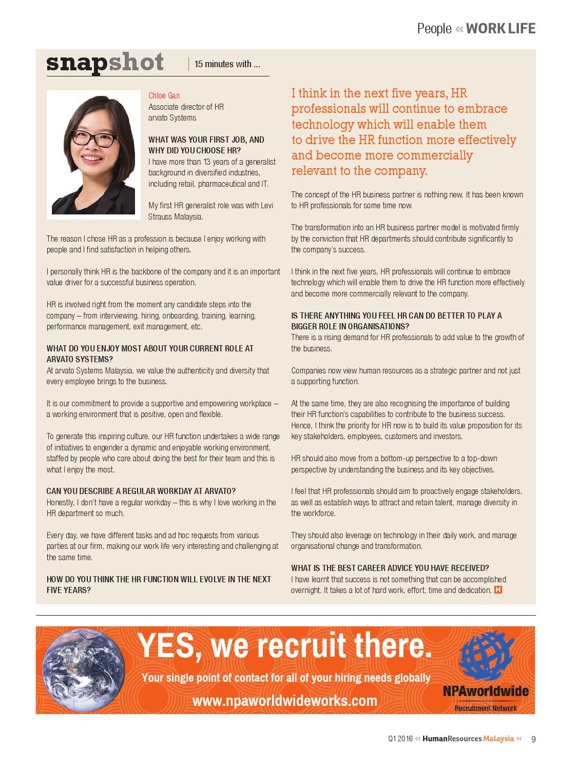 Human Resources Magazine Malaysia, Q1 2016 by Human Resources Online