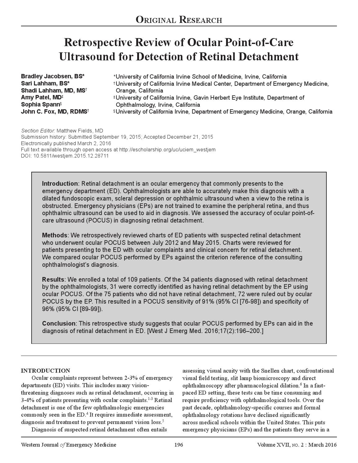 Volume 17 Issue 2 By Western Journal Of Emergency Medicine Issuu Volume 17 Issue 2 By Western Journal Of Emergency Medicine Issuu