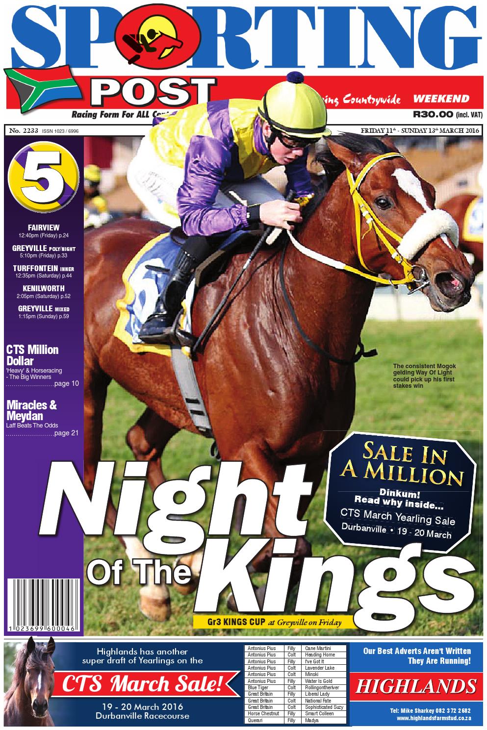 11-13 March #2233 Sporting Post by Sporting Post - Issuu