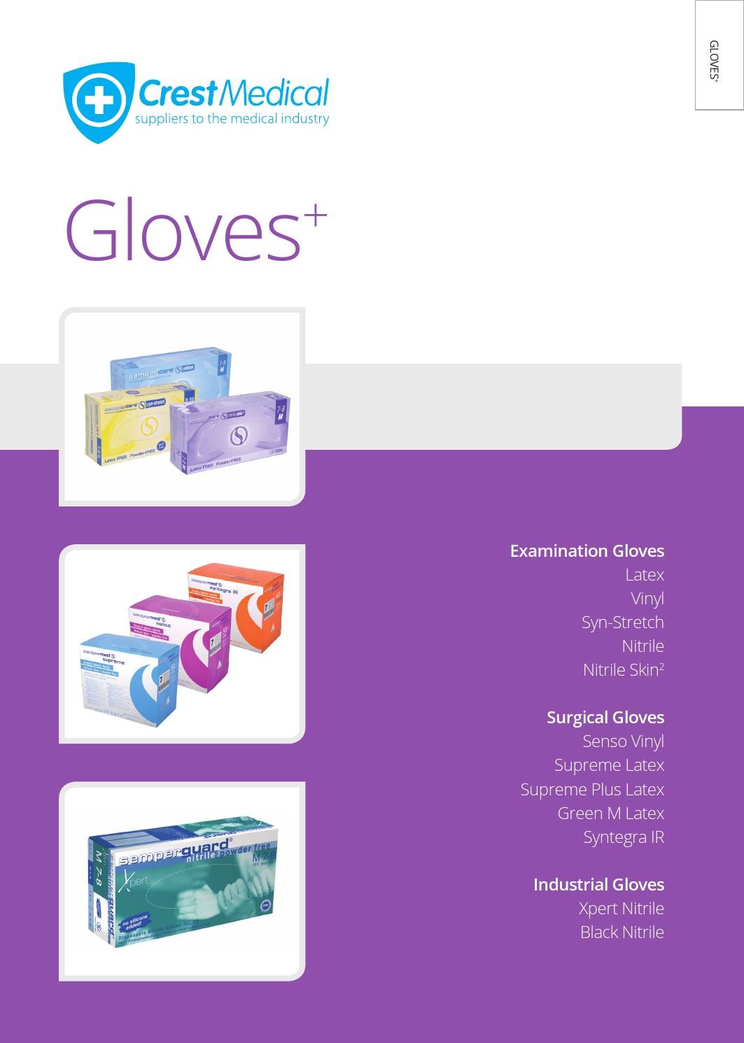 Sempermed Supreme Plus Latex PF Surgeon Sterile Disposable Gloves 50 Pairs Size 5.5 100