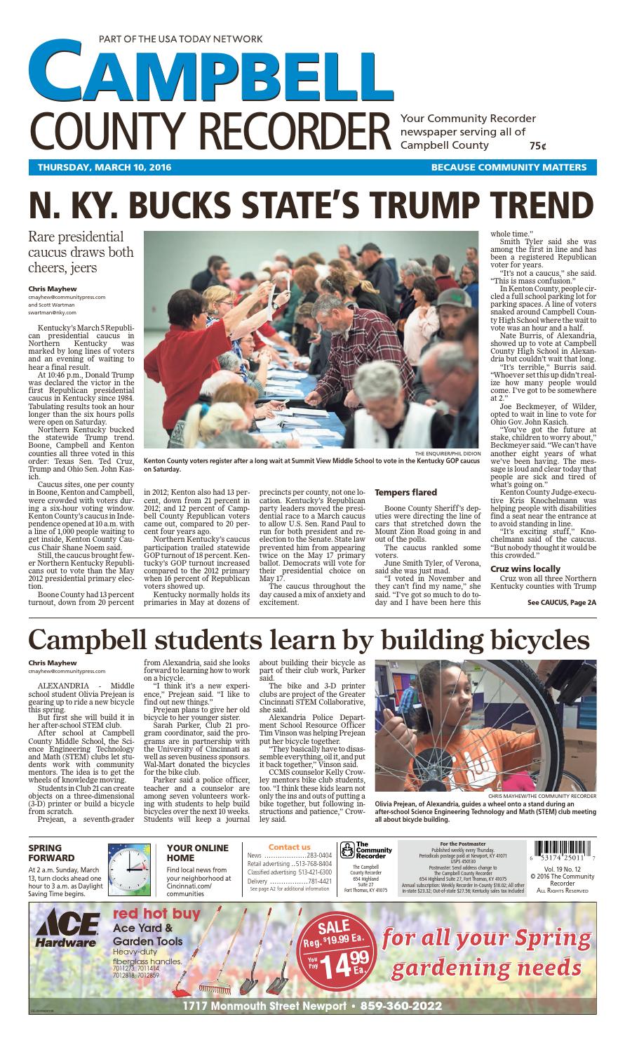 Campbell county recorder 031016 by Enquirer Media Issuu