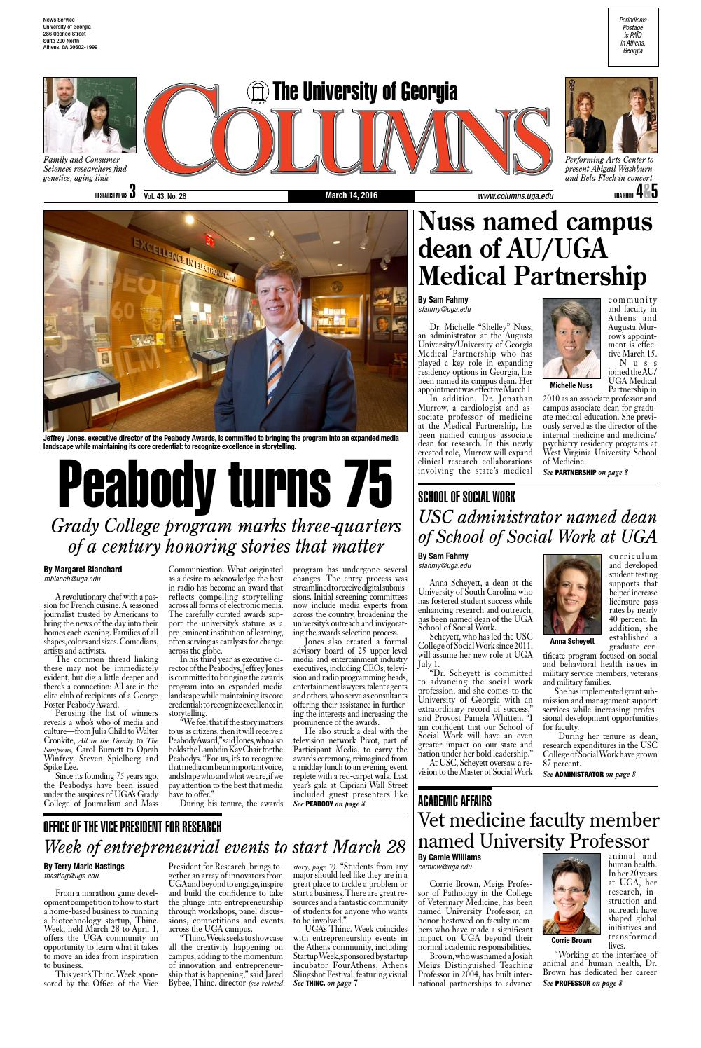 UGA Columns March 14, 2016 by UGA Columns - Issuu