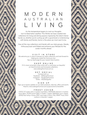 现代 澳大利亚 LIVING - OZ Design Furniture 冬季 16 Directory 第 2 页