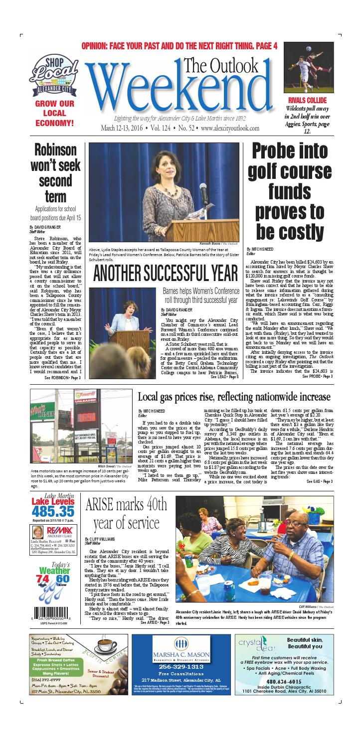 ALEX CITY OUTLOOK LIVE visual data 5