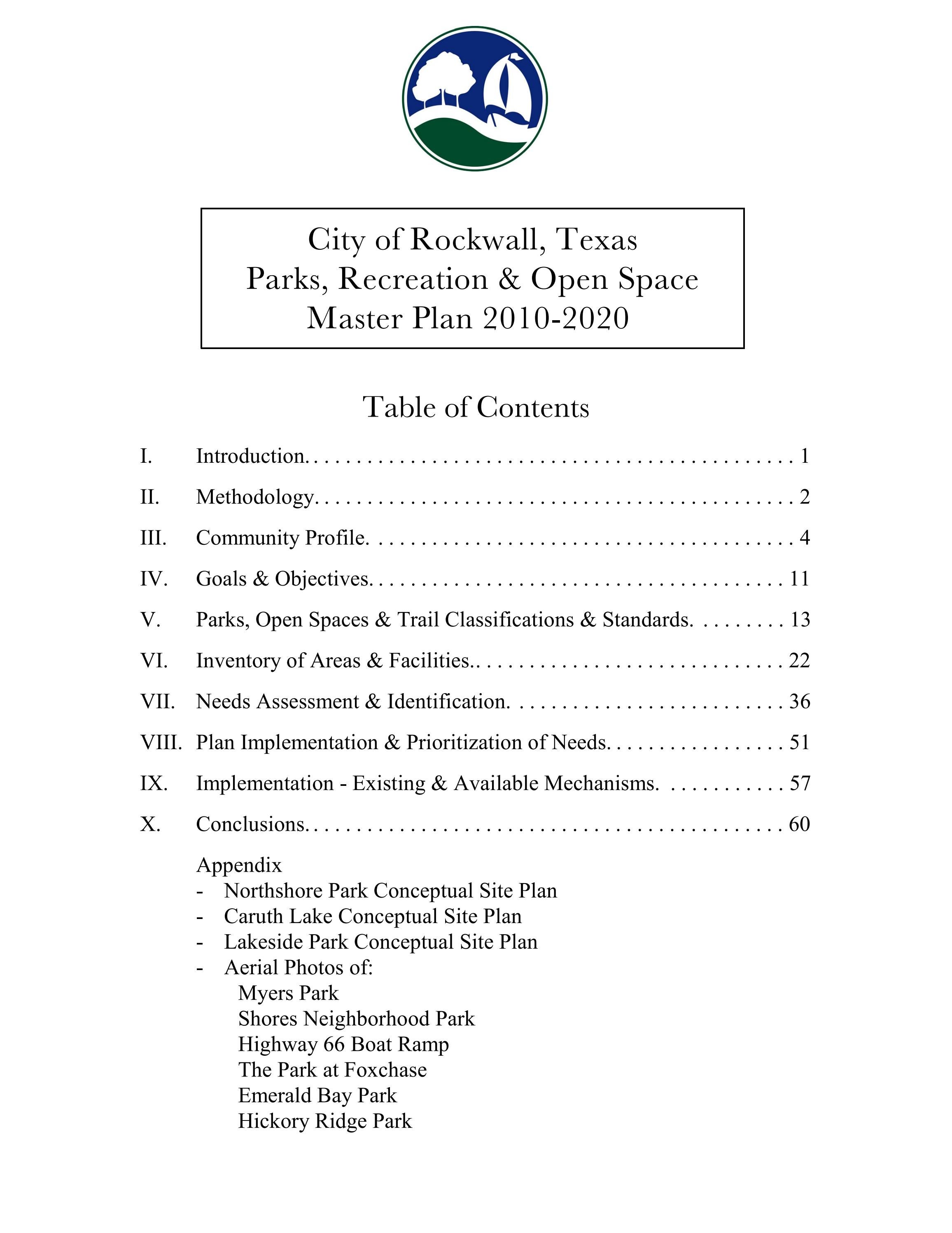Rockwall Master Plan 2010 2020 by City of Rockwall Issuu