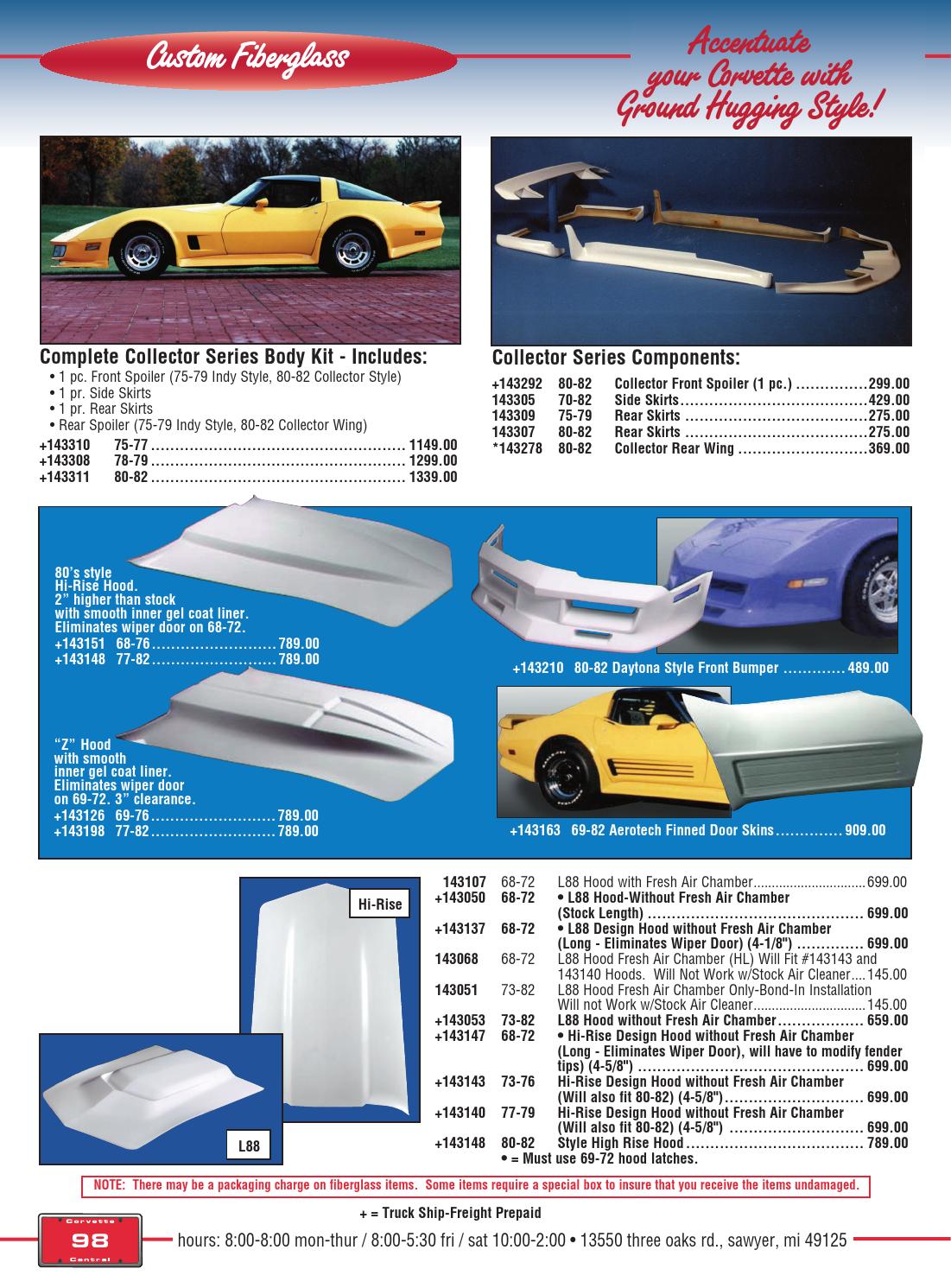 77 c3 corvette parts catalog/manual