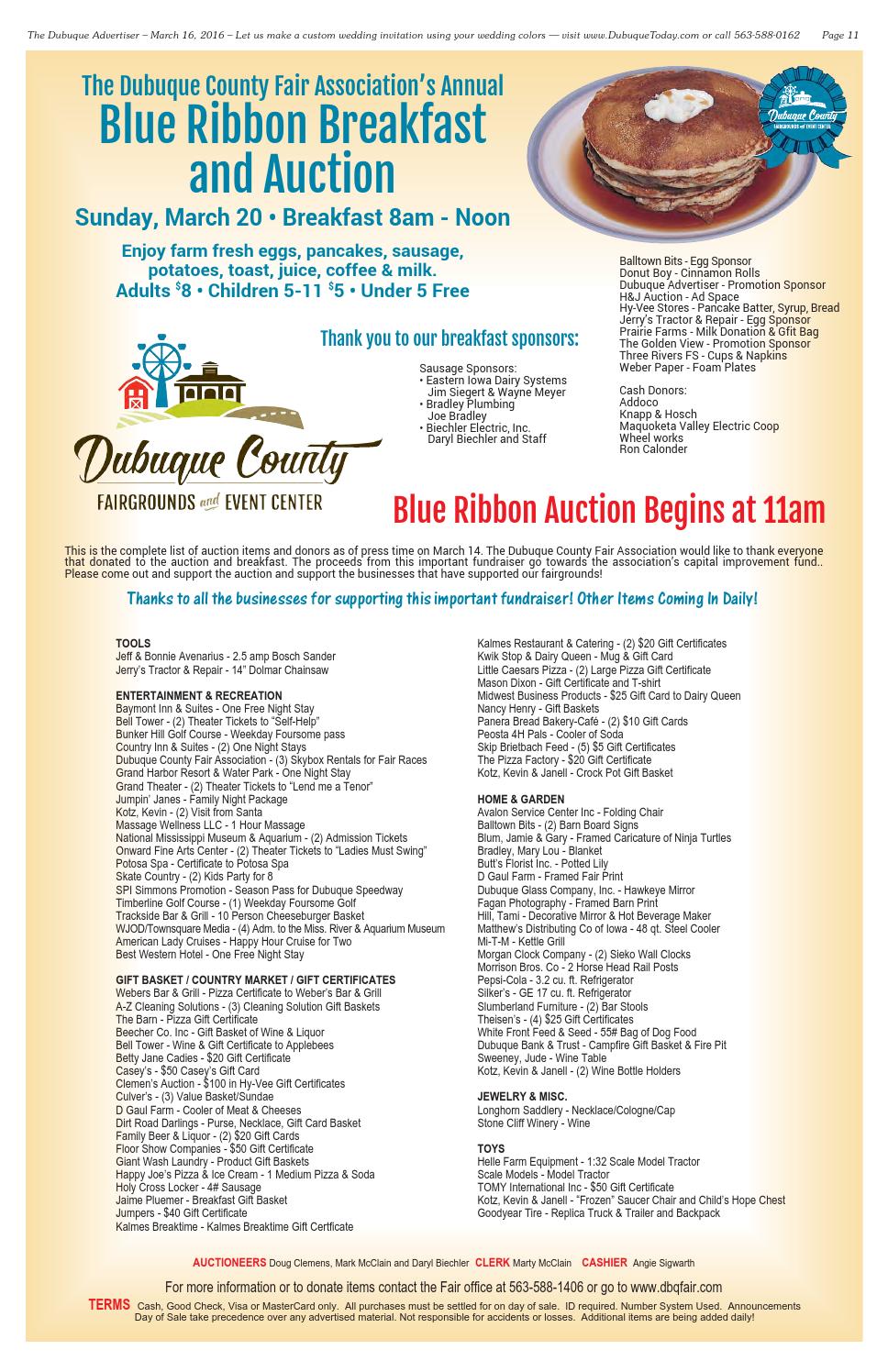 the dubuque advertiser march