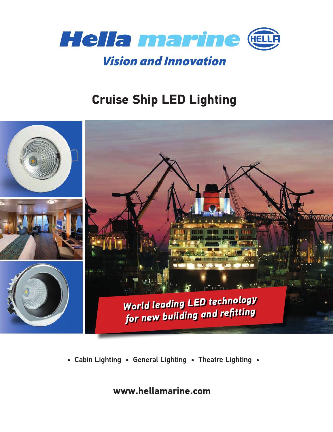 Hella marine cruise ship lighting catalogue 2016 by Hella marine Issuu