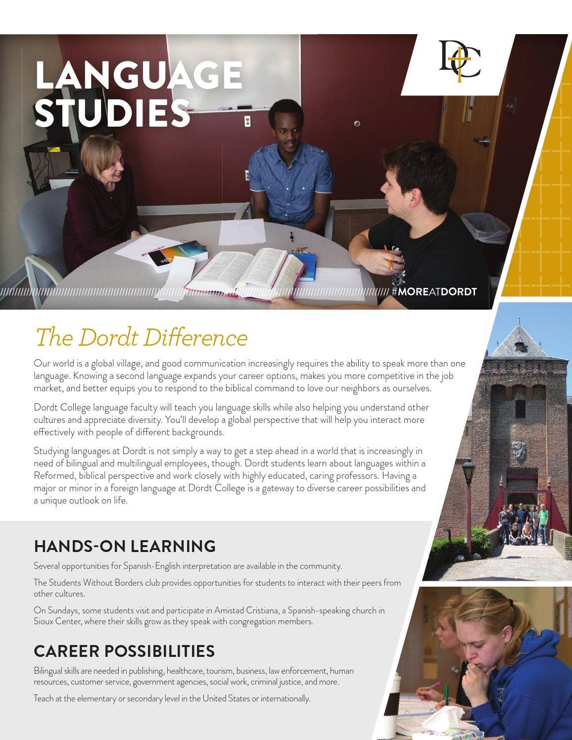 Language studies info sheet by Dordt University - Issuu