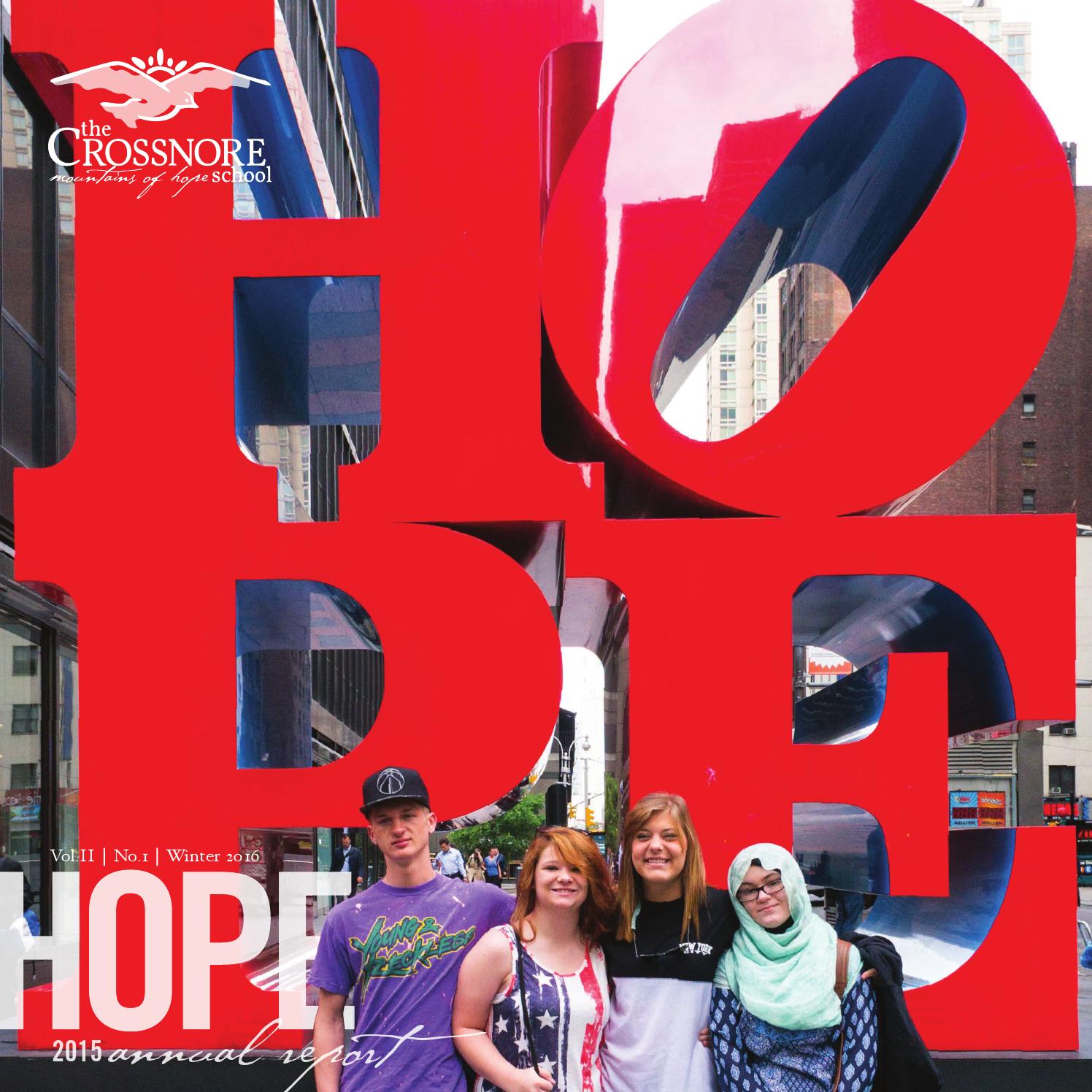 HOPE The Crossnore School Annual Report 2015 by Crossnore Communities
