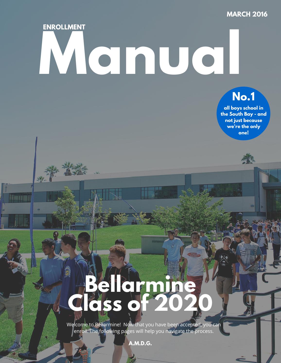 Enrollment Manual Class of 2020 by Bellarmine College Preparatory Issuu