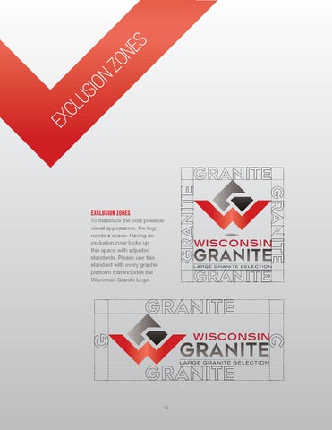 Wisconsin Granit Brand Manual 第 14 页
