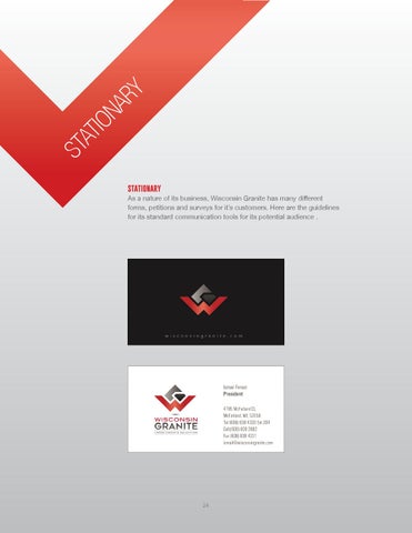 Wisconsin Granit Brand Manual 第 24 页