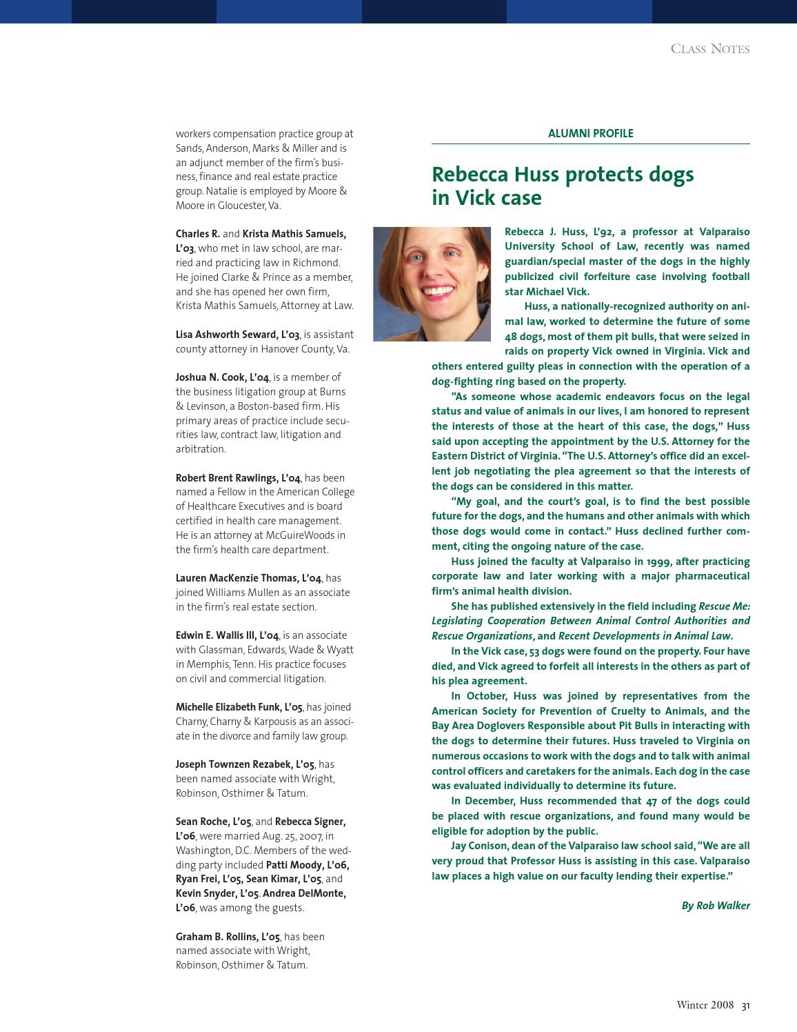 Richmond Law Winter 08 By Ur Scholarship Repository Issuu