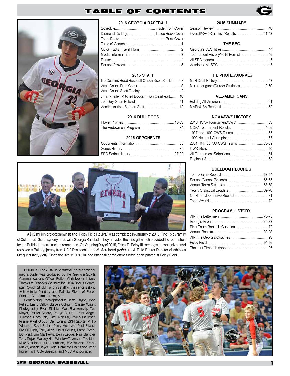 2016 Baseball Media Guide by Bulldogs Athletics Issuu