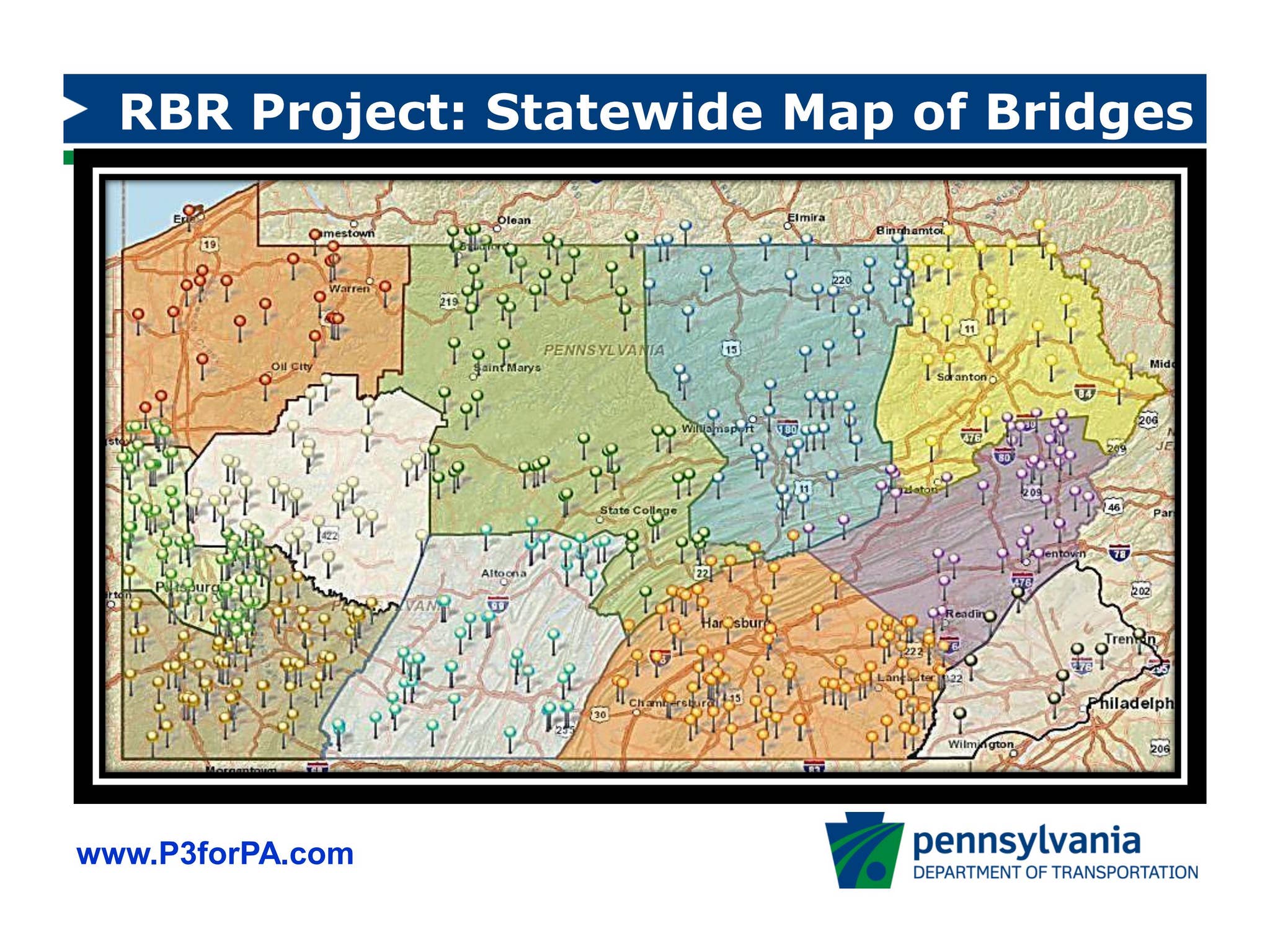 Pa Rft Map Pennsylvania Public-Private Transportation Partnerships (P3)overview by ...