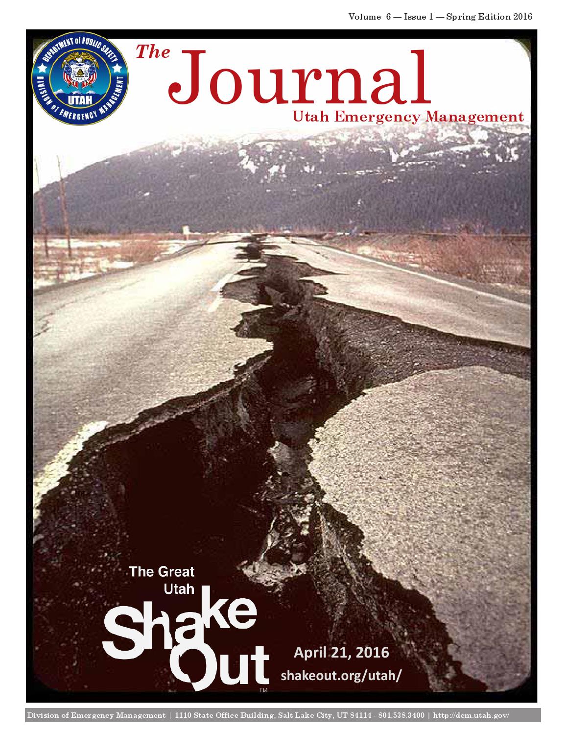 Spring 2016 by Utah Division of Emergency Management Issuu