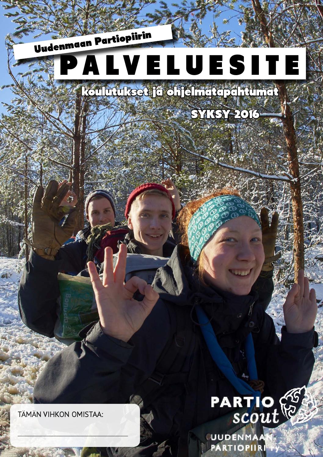 Piirin Palveluesite Syksy 2016 By Uudenmaan Partiopiiri Issuu