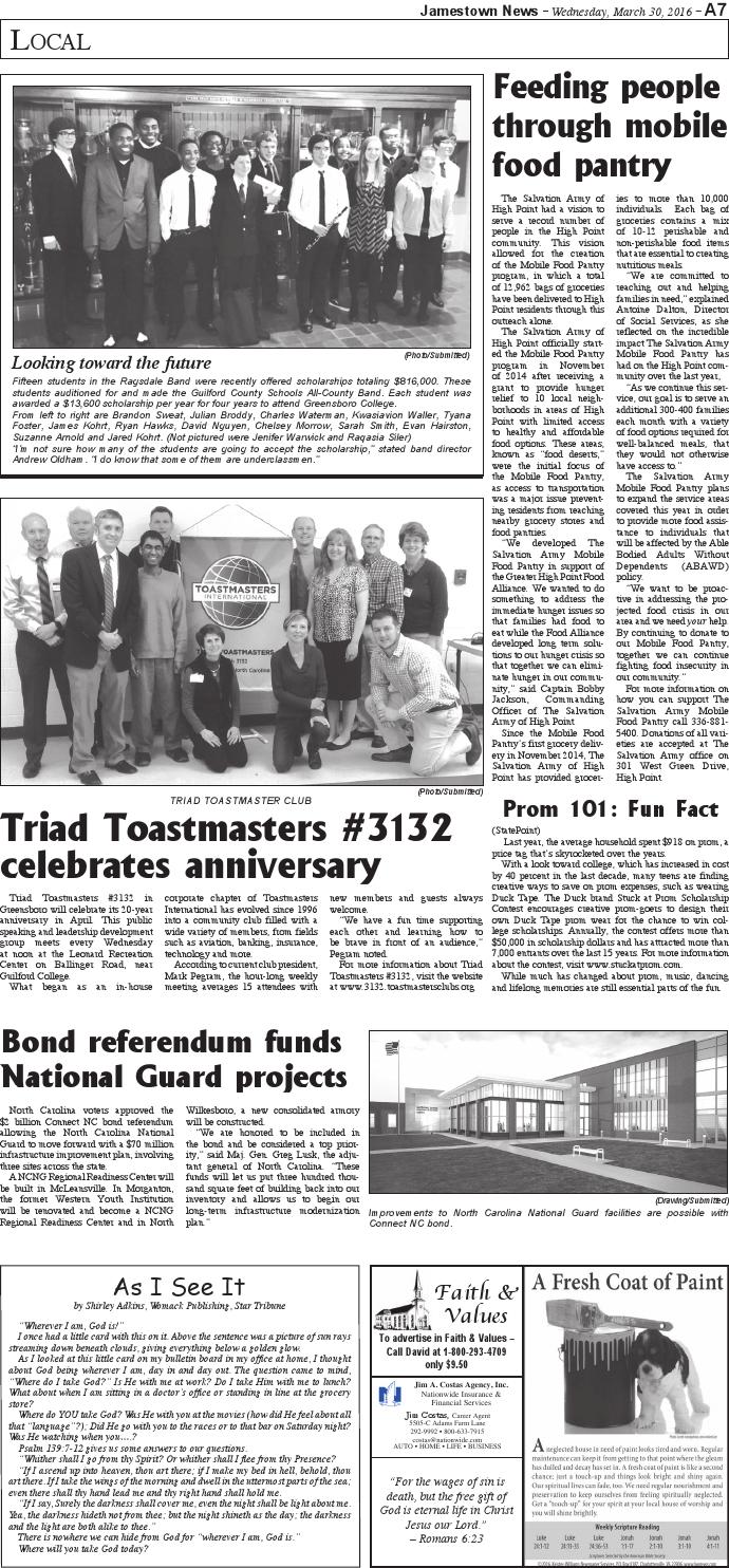Jamestown news 3 30 16 by Jamestown News Issuu