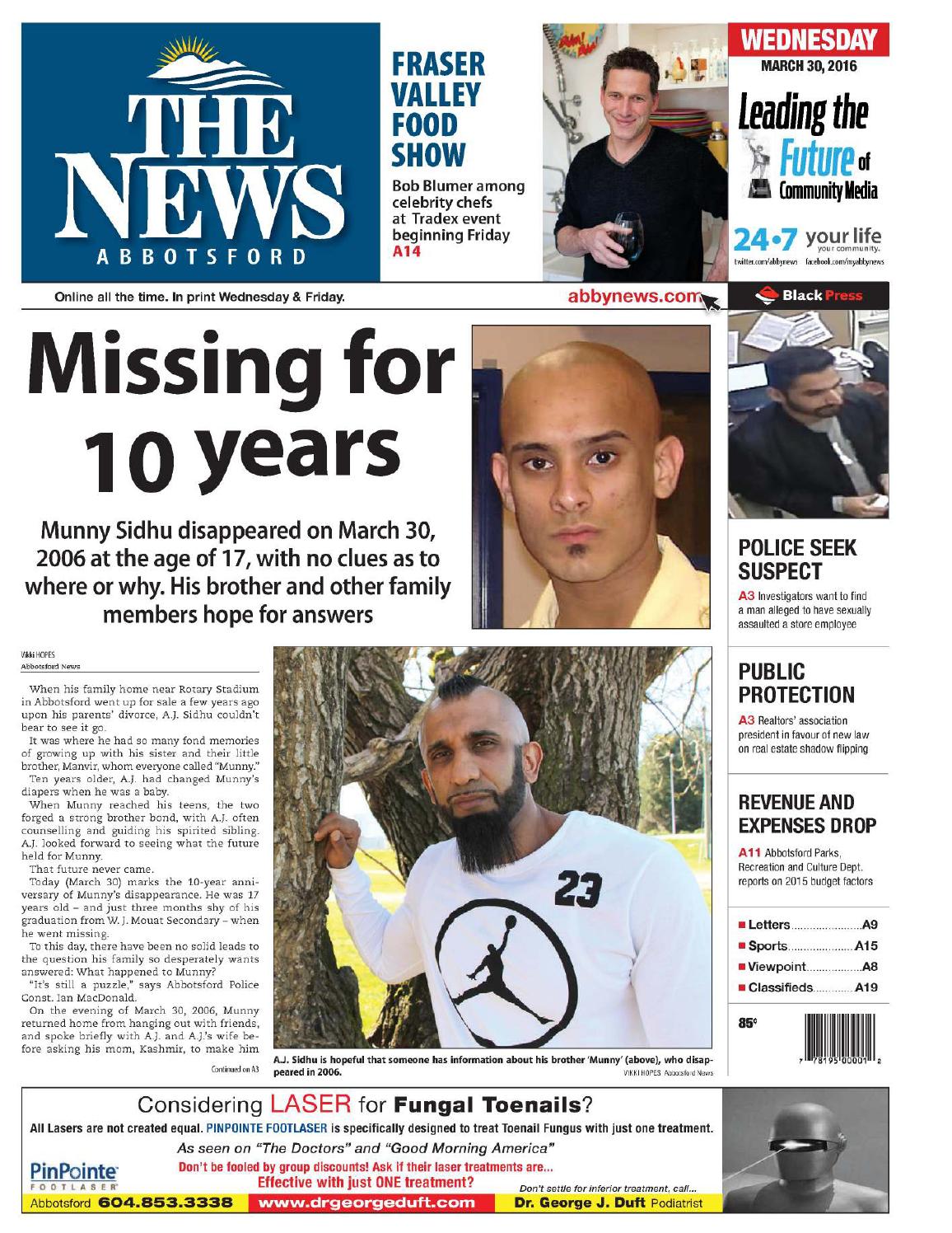 Abbotsford News, March 30, 2016 by Black Press Media Group Issuu